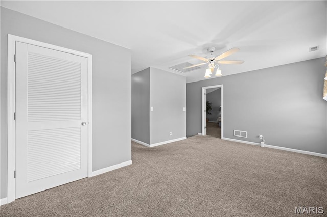 1171 Red Hawk Ridge Ln, Ofallon, IL 62269 - unfurnished bedroom featuring carpet floors, baseboards, and ceiling fan