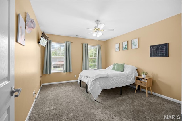 1171 Red Hawk Ridge Ln, Ofallon, IL 62269 - carpeted bedroom with baseboards and ceiling fan