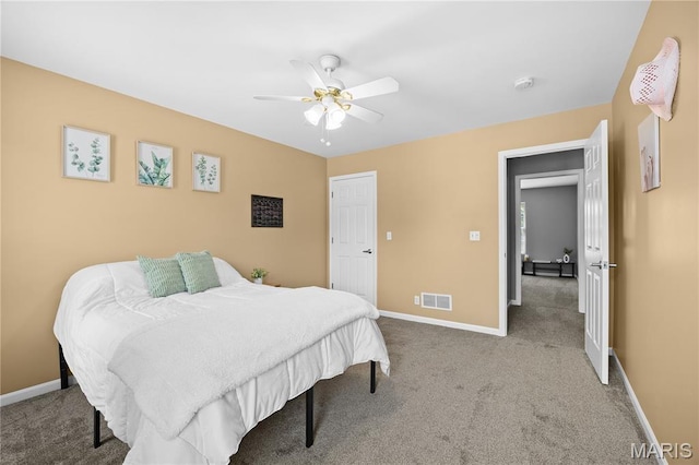 1171 Red Hawk Ridge Ln, Ofallon, IL 62269 - carpeted bedroom with baseboards and a ceiling fan