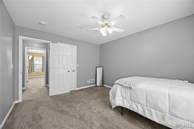 1171 Red Hawk Ridge Ln, Ofallon, IL 62269 - bedroom featuring carpet, baseboards, and ceiling fan