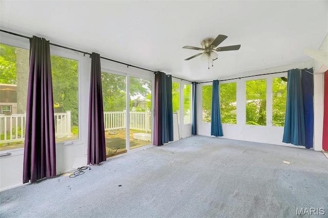 2631 Georgia Dr, Arnold, MO 63010 - unfurnished sunroom with ceiling fan