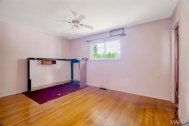 2631 Georgia Dr, Arnold, MO 63010 - empty room featuring wood finished floors and ceiling fan