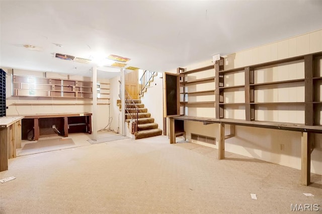 2631 Georgia Dr, Arnold, MO 63010 - finished basement featuring stairs and carpet floors