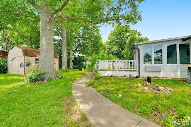 2631 Georgia Dr, Arnold, MO 63010 - view of grassy yard featuring a storage unit