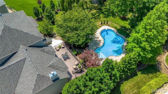 4388 Austin Pass Dr, Saint Charles, MO 63304 - view of subject property with a pool area