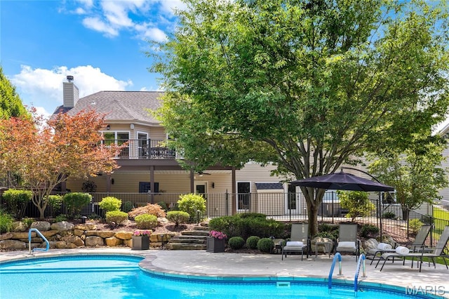 4388 Austin Pass Dr, Saint Charles, MO 63304 - view of swimming pool with a patio