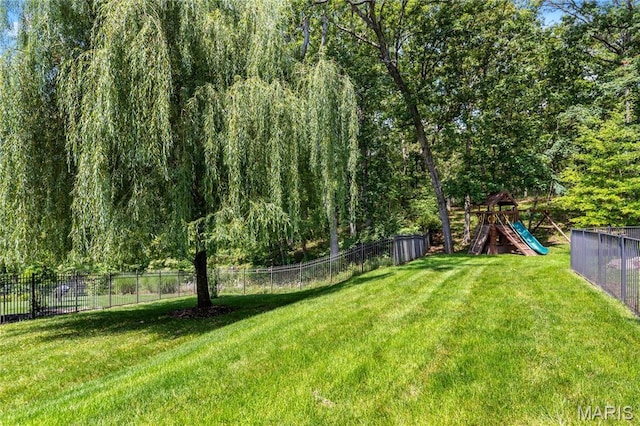 4388 Austin Pass Dr, Saint Charles, MO 63304 - view of yard with a playground