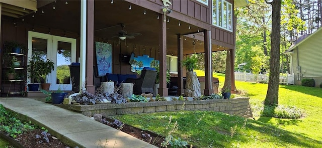 12276 Cedar Circle Dr, Saint Genevieve, MO 63670 - view of patio with ceiling fan