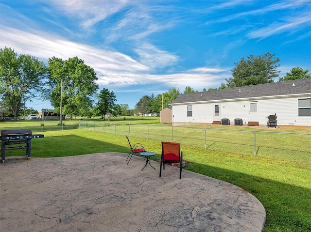 109 N 7th St, Owensville, MO 65066 - view of patio with grilling area and central AC