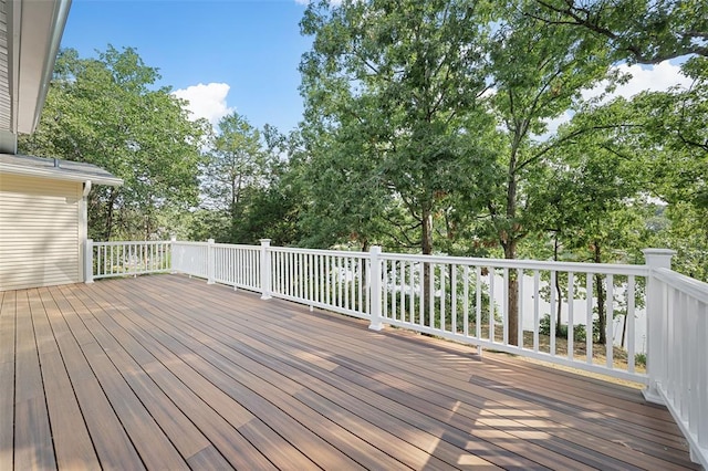 1594 Rue Calais, Bonne Terre, MO 63628 - deck with view of wooded area