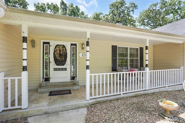 238 Skyway Dr, New Haven, MO 63068 - doorway to property with covered porch