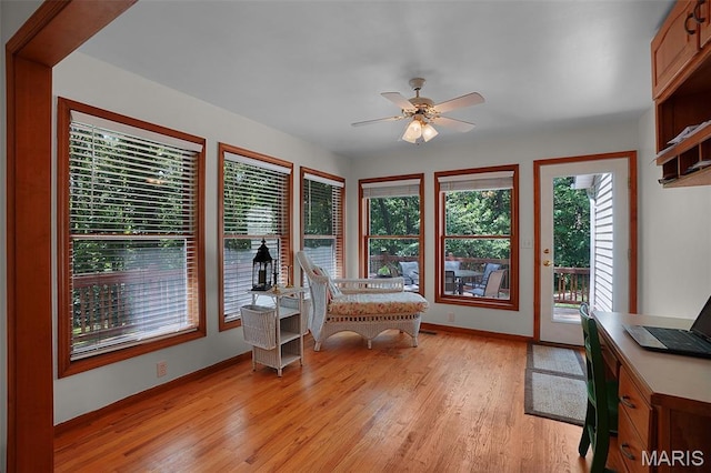 238 Skyway Dr, New Haven, MO 63068 - sunroom with wood finished floors