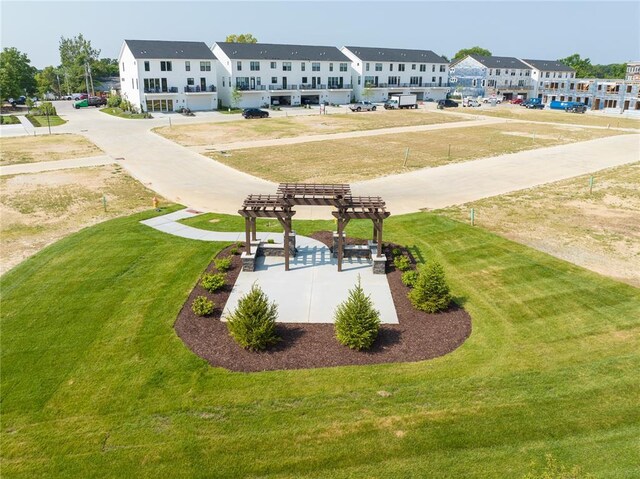 8919 E Gateway Hts Unit 94-804, Richmond Heights, MO 63144 - view of property's community with a pergola, a residential view, and a yard