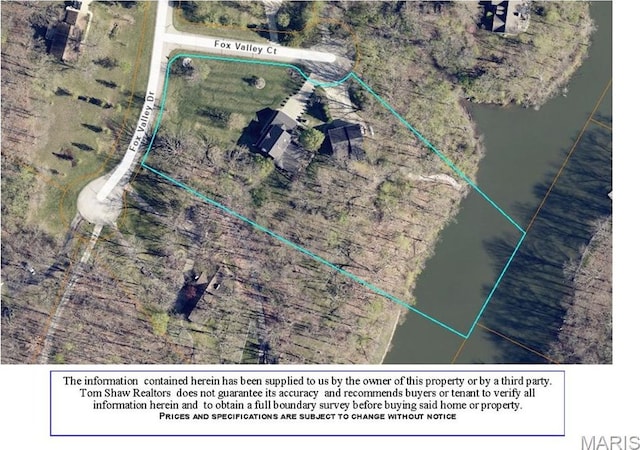 22 Fox Valley Ct, Lake St Louis, MO 63367 - map of property location featuring property boundaries highlighted