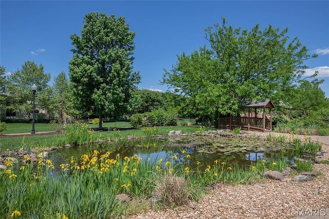 1021 Kilderkin Way, Saint Charles, MO 63301 - water view with a gazebo