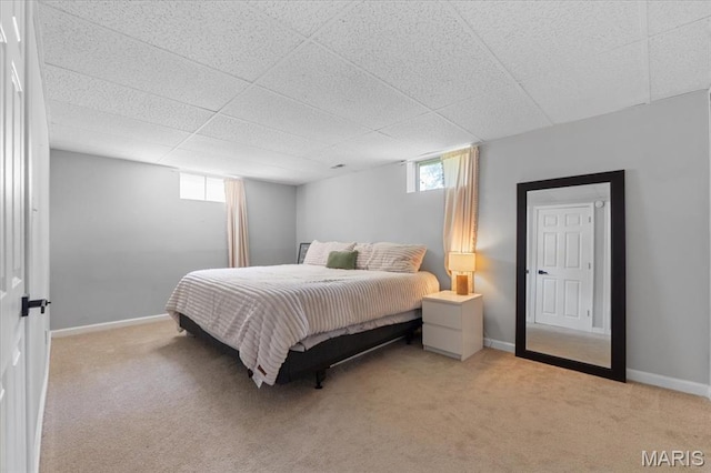 2774 Ashrock Dr, Saint Louis, MO 63129 - bedroom with carpet, a paneled ceiling, and baseboards