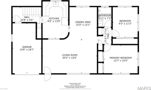 4319 Sinnwell Dr, Saint Louis, MO 63123 - view of home floor plan