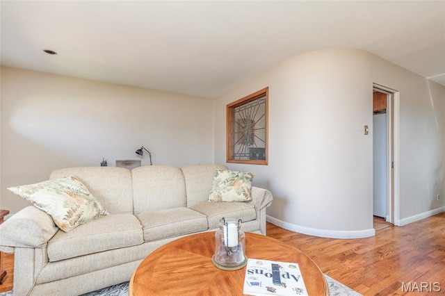 4319 Sinnwell Dr, Saint Louis, MO 63123 - living area with wood finished floors and baseboards