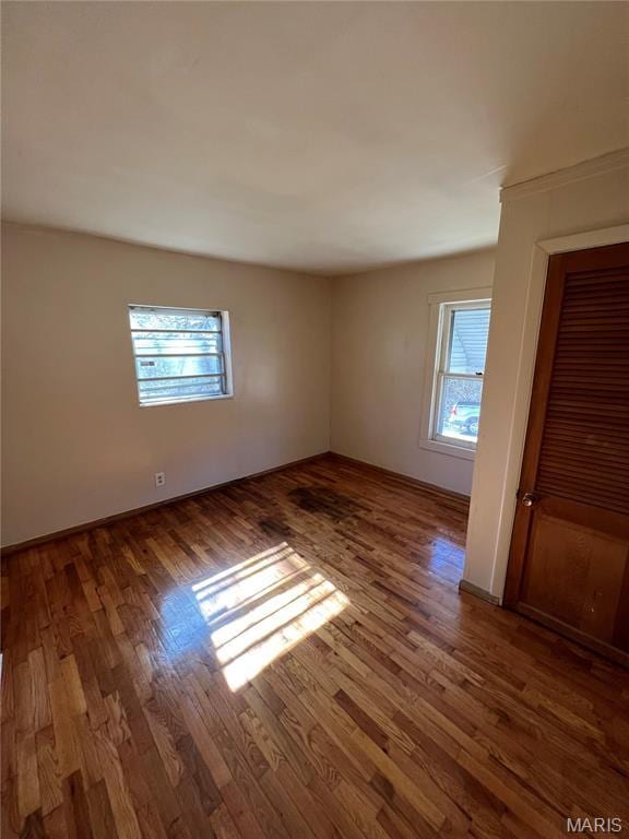 10052 Valley Dr, Riverview, MO 63137 - spare room with plenty of natural light and wood finished floors