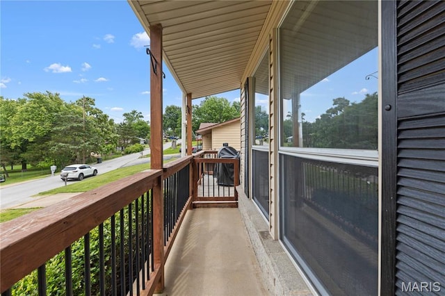 1998 Ridgeway Dr, Arnold, MO 63010 - porch with view of scattered trees