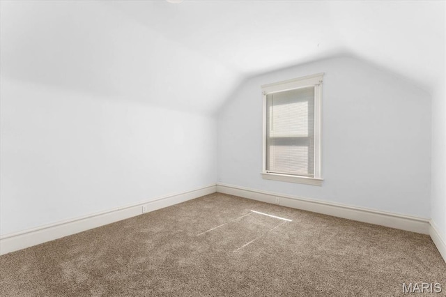 207 Voss Pl, Belleville, IL 62220 - additional living space featuring carpet floors, lofted ceiling, and baseboards