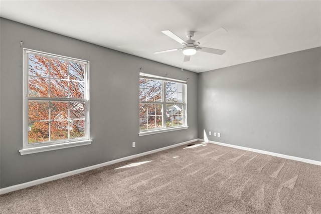 122 Tennessee Walker Way, Saint Peters, MO 63376 - empty room featuring ceiling fan, baseboards, and carpet floors