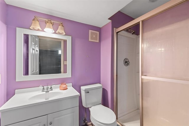 122 Tennessee Walker Way, Saint Peters, MO 63376 - full bathroom featuring toilet, a shower stall, and vanity