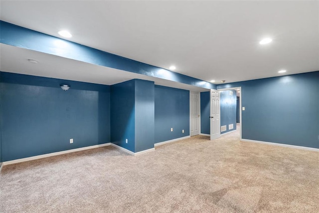 122 Tennessee Walker Way, Saint Peters, MO 63376 - finished basement with carpet flooring, recessed lighting, and baseboards