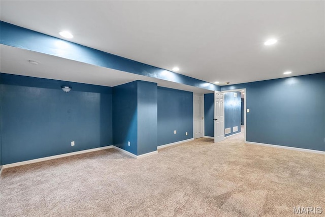 122 Tennessee Walker Way, Saint Peters, MO 63376 - finished basement with carpet, recessed lighting, and baseboards