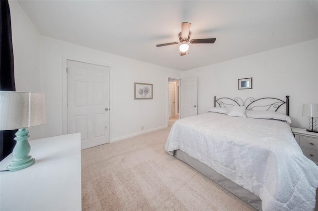 1707 S Mcarthur Ave, Salem, MO 65560 - carpeted bedroom featuring ceiling fan and baseboards