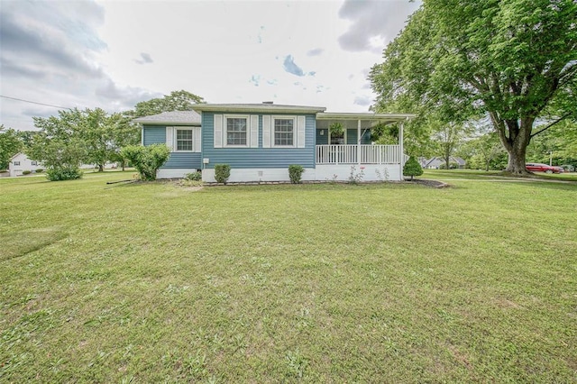 1707 S Mcarthur Ave, Salem, MO 65560 - view of front of home featuring a front lawn and covered porch