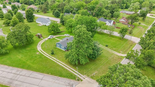 1707 S Mcarthur Ave, Salem, MO 65560 - aerial perspective of suburban area with a tree filled landscape