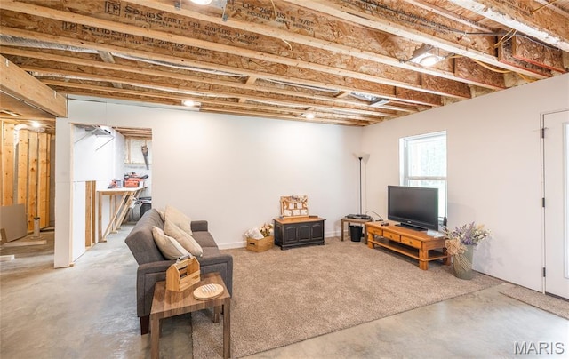 17050 Appaloosa Way, Rolla, MO 65401 - living area featuring concrete flooring