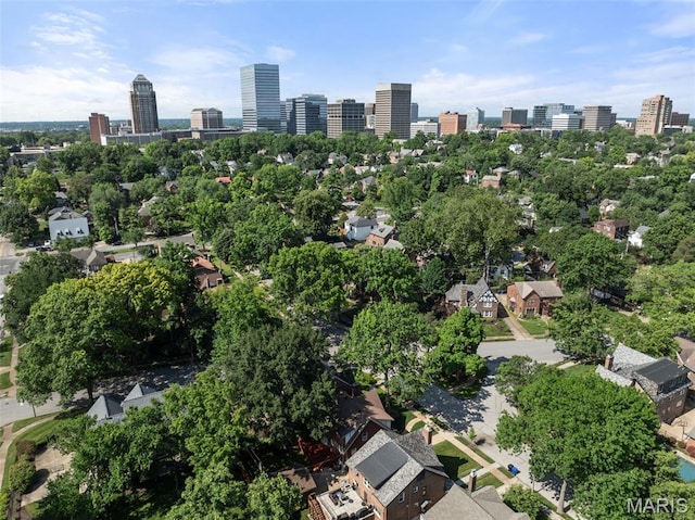 436 W Point Ct, Saint Louis, MO 63130 - aerial overview of property's location with nearby urban area
