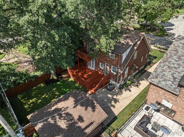 436 W Point Ct, Saint Louis, MO 63130 - view from above of property