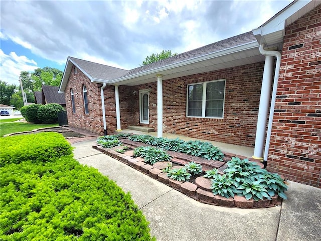 103 Northview Dr, Collinsville, IL 62234 - view of property exterior with brick siding and roof with shingles