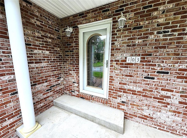103 Northview Dr, Collinsville, IL 62234 - property entrance with brick siding