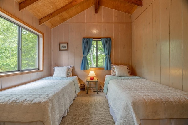 2441 Alpine Lake Dr, Innsbrook, MO 63390 - bedroom with carpet and wooden walls