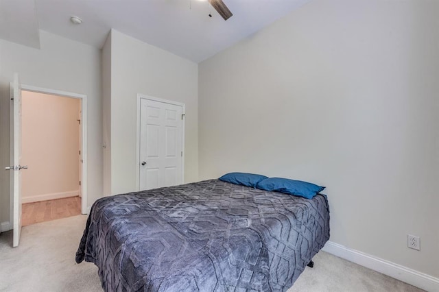 2628 Indiana Ave, Saint Louis, MO 63118 - bedroom featuring carpet, baseboards, and a ceiling fan