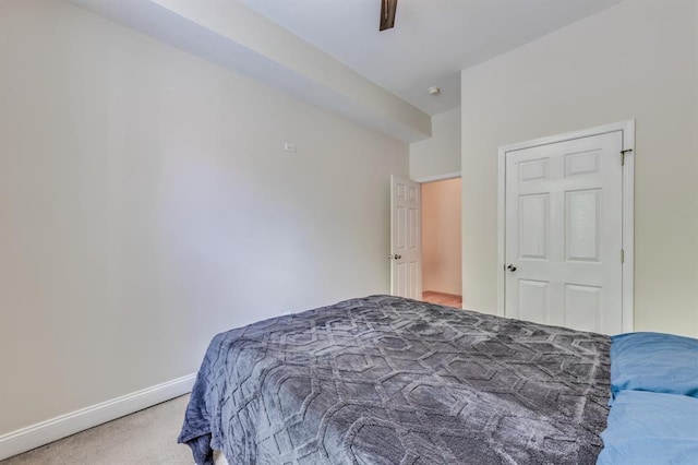 2628 Indiana Ave, Saint Louis, MO 63118 - carpeted bedroom featuring baseboards and a ceiling fan