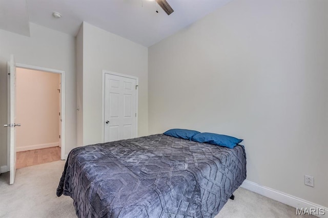2628 Indiana Ave, Saint Louis, MO 63118 - carpeted bedroom with baseboards and a ceiling fan