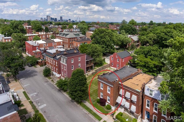 2628 Indiana Ave, Saint Louis, MO 63118 - drone / aerial view