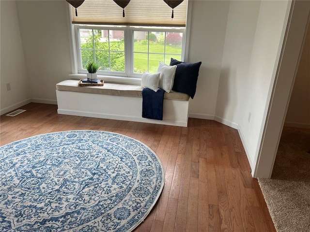 1059 Wolf Crk, Staunton, IL 62088 - sitting room featuring wood-type flooring and baseboards