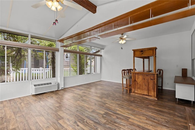 102 S Willow Grove Ct, Saint Peters, MO 63376 - unfurnished sunroom featuring an AC wall unit