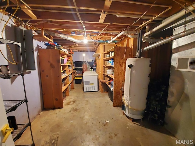 3 Janney Cir, Canton, MO 63435 - unfinished basement with water heater