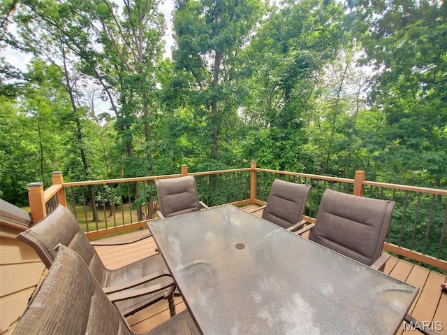 3 Janney Cir, Canton, MO 63435 - wooden deck with outdoor dining space