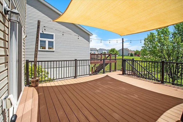 1406 Tisbury Cir, Ofallon, MO 63366 - view of wooden deck