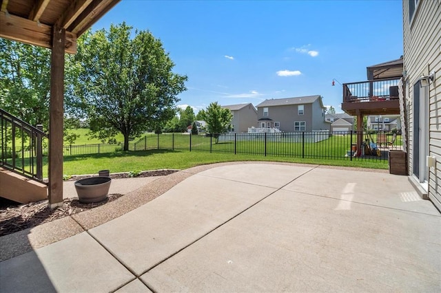 1406 Tisbury Cir, Ofallon, MO 63366 - view of patio with a residential view