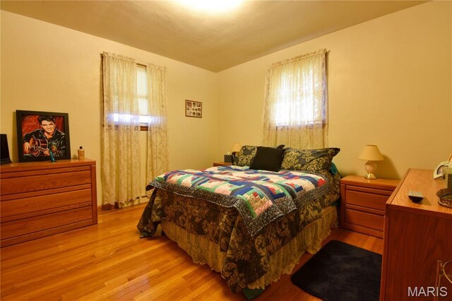 411 S Walnut St, Mount Olive, IL 62069 - bedroom featuring light wood finished floors