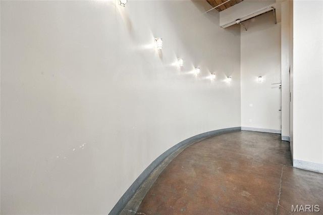 1312 Washington Ave Unit 2A, Saint Louis, MO 63103 - corridor with concrete floors and baseboards